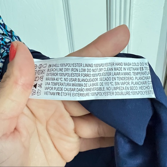 Forever 21 | Blue Fit And Flare Printed Chiffon Dress - Picture 10 of 10